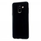 For Samsung A6/A6 Plus 2018 Smartphone Case Soft TPU Precise Cutouts Full Body Protection Mobile Phone Shell Bright black