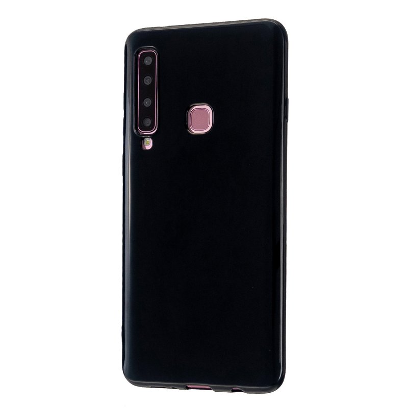 For Samsung A7 2018/A920 Smartphone Case Soft TPU Precise Cutouts Anti-slip Overal Protection Cellphone Cover  Bright black