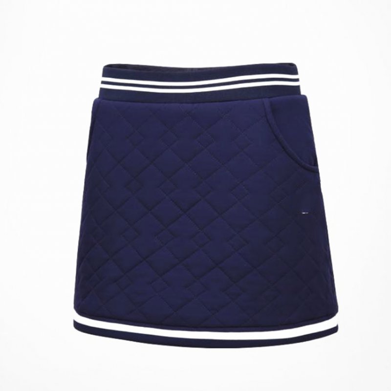 Golf Clothes for Women Vest Thicken Simier Warm Sport Vest Golf Suit Short skirt [navy]_M