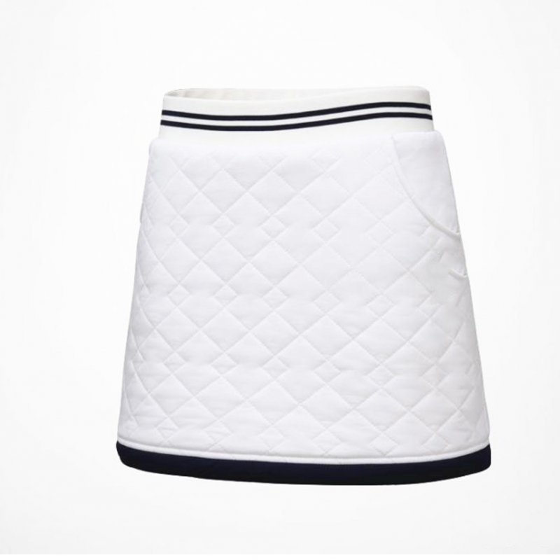Golf Clothes for Women Vest Thicken Simier Warm Sport Vest Golf Suit Short skirt [white]_XL