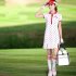 Golf Clothing Bag Fashion Bag Waterproof PU Golf Bag Huge Capacity Single Shoe Bag white