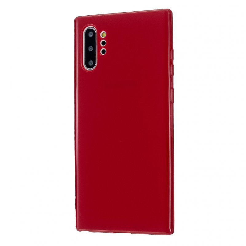 For Samsung Note 10/10 Pro Cellphone Cover TPU Phone Case Simple Profile Classic Design Shock-proof Shell Rose red