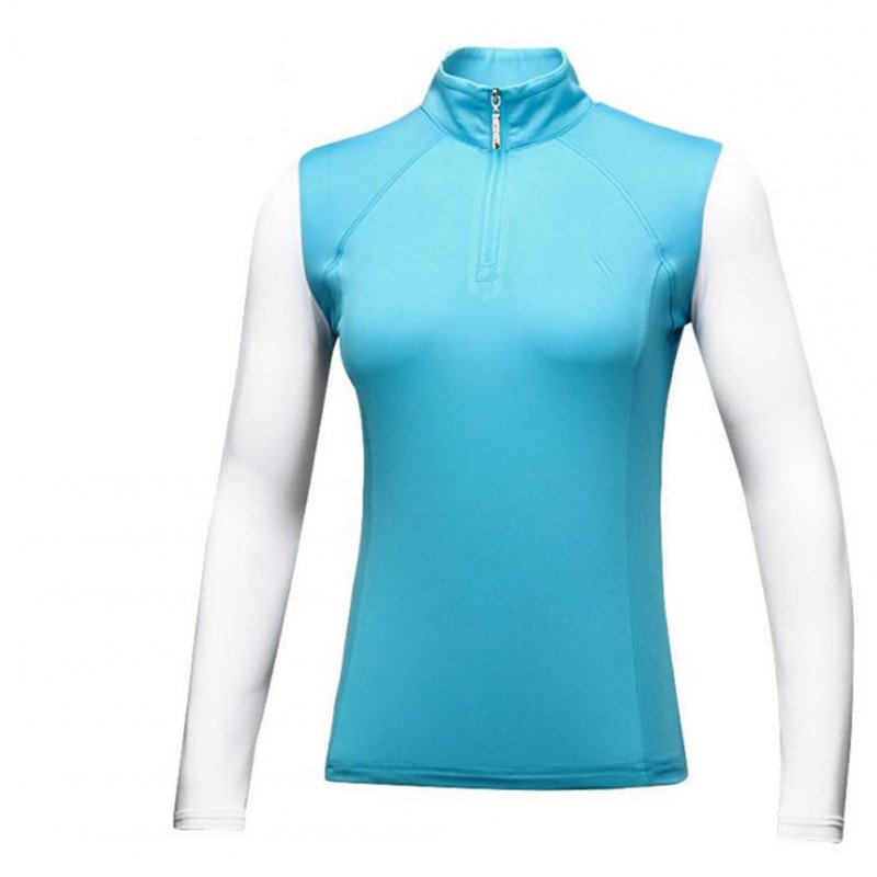 Wholesale Golf Female Long Sleeve Tshirt Sunblock Silk Sleeve High