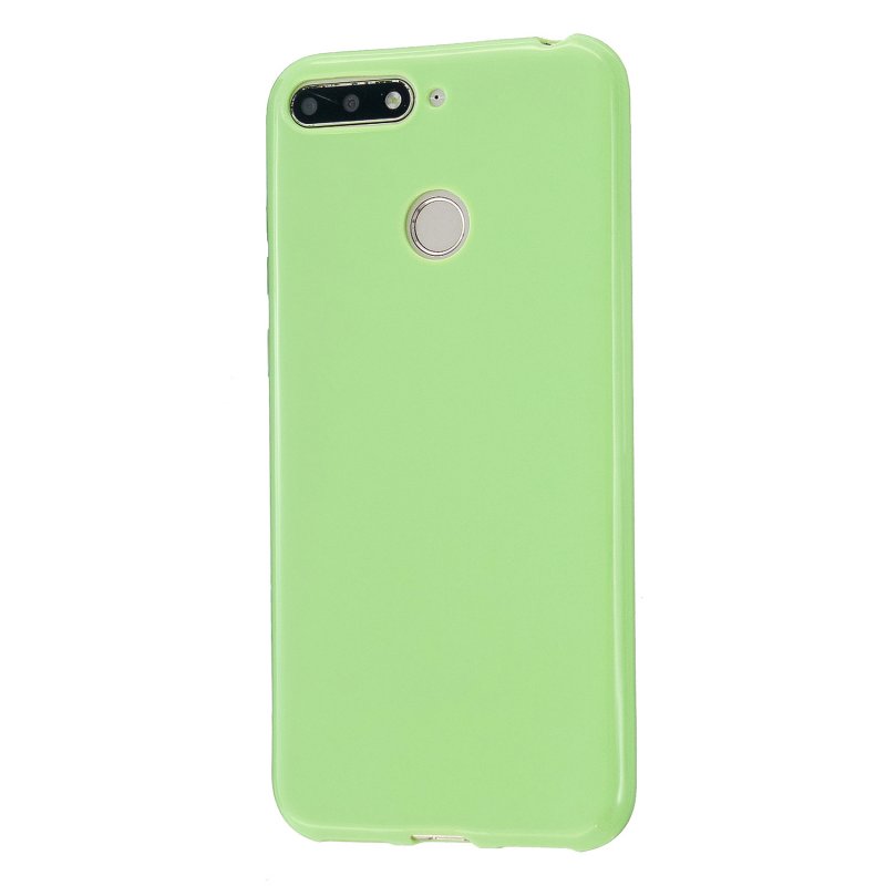 For HUAWEI Honor 7S/7A TPU Phone Case Simple Profile Flexible Soft Cellphone Cover Easy Access Shell Fluorescent green