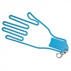 Golf Glove Stretcher with Key Chain Glove Rack Dryer Golf Glove Hanger Holder Golf Accessory light blue