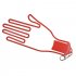 Golf Glove Stretcher with Key Chain Glove Rack Dryer Golf Glove Hanger Holder Golf Accessory red