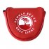 Golf Head Covers PU Waterproof Thicken   Magnetic Buckle Plush Golf Putter Cover Headcover white
