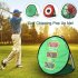 Golf Practice Net Driving Chipping Net Quad Indoor Outdoor Garden Hitting Golf Net Portable Set  green