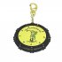 Golf Score Counter 18 Holes Golf Score Stroke Shot Counter Keeper Round Scoring Tag with Clip Keychain  Golden