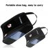 Golf Shoes Bag Breathable Portable Water Resistant Zipper Shoe Case Carrier 4200 Synthetic Fibers Black with black net