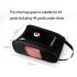 Golf Shoes Bag Breathable Portable Water Resistant Zipper Shoe Case Carrier 4200 Synthetic Fibers Black with red net