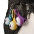 Golf Silicone Ball Cover Golfing storage Keyring Sleeve Bag Balls Holder Cover Golf Ball Protective Accessories yellow