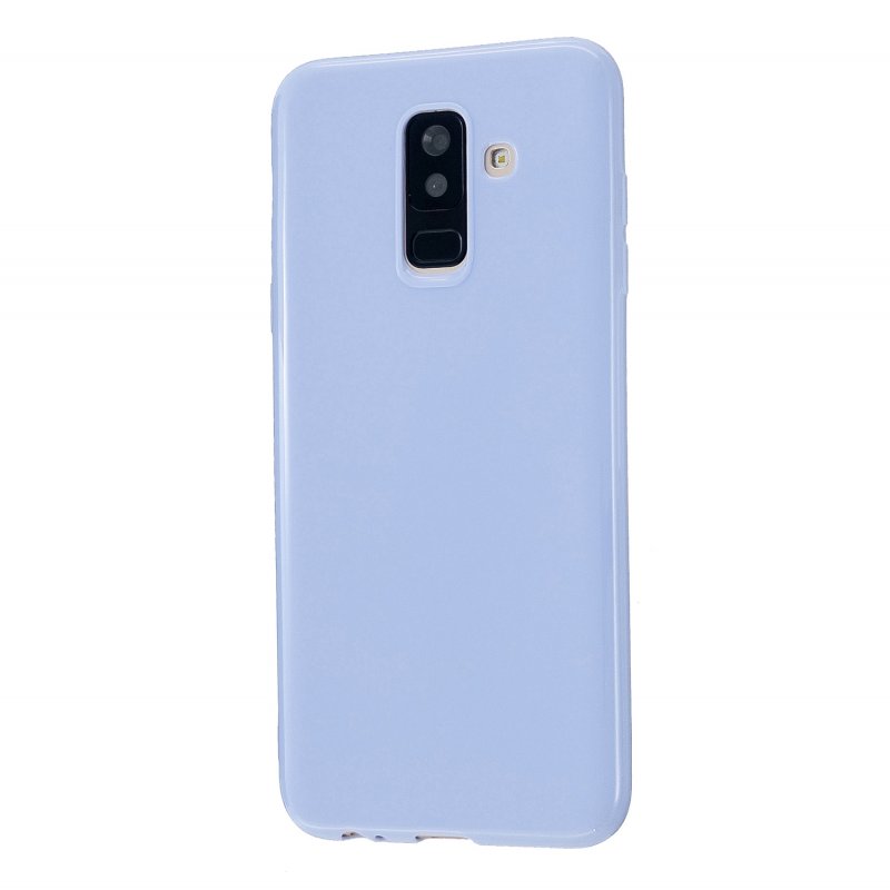 For Samsung A6/A6 Plus 2018 Smartphone Case Soft TPU Precise Cutouts Full Body Protection Mobile Phone Shell Taro purple