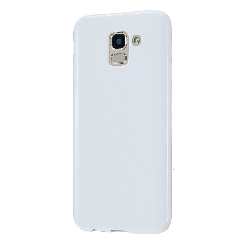 For Samsung A6/A6 Plus 2018 Smartphone Case Soft TPU Precise Cutouts Full Body Protection Mobile Phone Shell Milk white