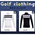 Golf Sun Block Base Shirt Milk Fiber Long Sleeve Autumn Winter Clothes YF144 navy blue XL