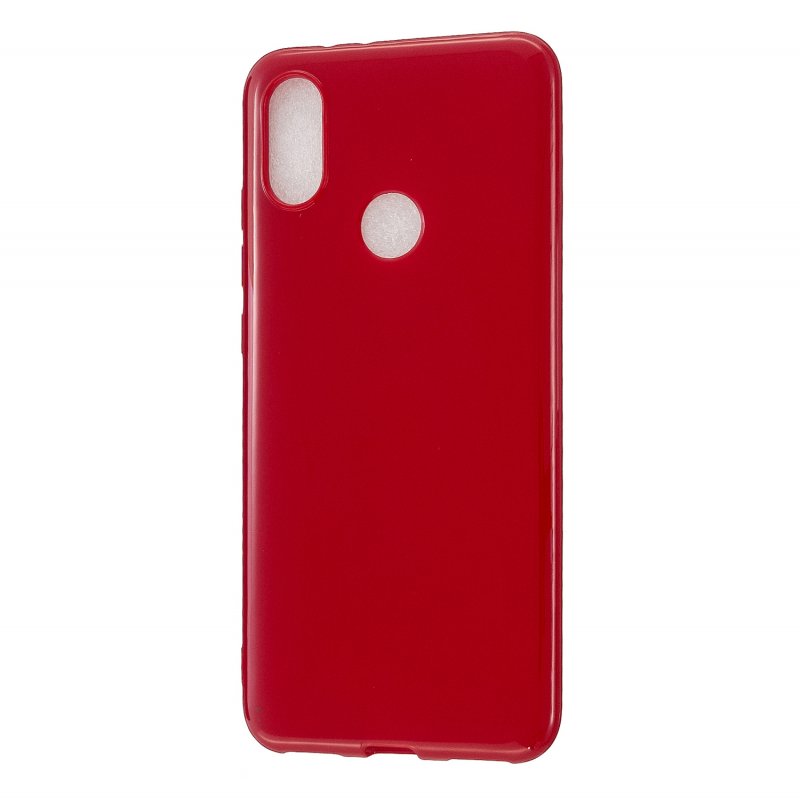 For Redmi 6/6A/6 Pro Cellphone Case Simple Profile Soft TPU Ultra Light Anti-Scratch Phone Cover Rose red