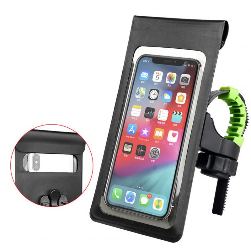 Waterproof Bicycle Phone Bag Touch Screen Quick Release Bike Motorcycle Handlebar Rearview Mirror Phone Stands Bag 
