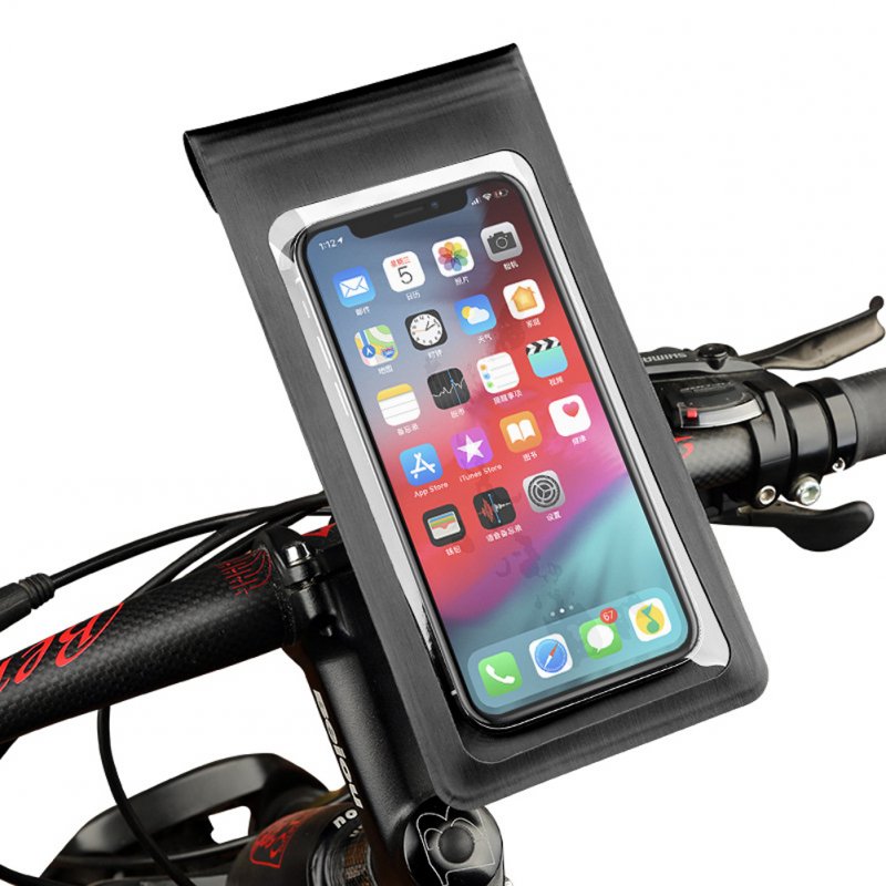 Waterproof Bicycle Phone Bag Touch Screen Quick Release Bike Motorcycle Handlebar Rearview Mirror Phone Stands Bag 