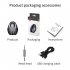 Gr07 Car Bluetooth Kit with Colorful Breathing Light Card Audio Receiver Black