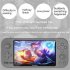 Gr3000 Handheld Game Console 5 1 inch Type c Interface Retro Game Console Compatible for Fc gba gbc md nes sfc ps Grey