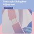 Gradient Cat Ears Noise Canceling Headset Stereo Sound Headphones Wireless Headphones With Built in Microphone For Home Gaming green