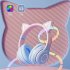 Gradient Cat Ears Noise Canceling Headset Stereo Sound Headphones Wireless Headphones With Built in Microphone For Home Gaming Pink   microphone