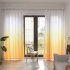 Gradient Wood Grain Printing Curtain Shading Drapes With Hanging Holes 1 2 7m High yellow