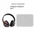 Graffiti Foldable Bluetooth Headphones Wireless Sports Headset Noise Reduction Gaming Earphone black