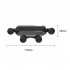 Gravity Car Mobile Phone Holder Stand Telescopic Shockproof Air Outlet Ultra thin Bracket Red