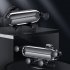 Gravity Car Mobile Phone Holder Stand Telescopic Shockproof Air Outlet Ultra thin Bracket Silver