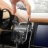 Gravity Car Mobile Phone Holder Stand Telescopic Shockproof Air Outlet Ultra thin Bracket Silver