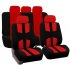 Gray 9Pcs Car Seat Covers Set for 5 Seat Car Universal Application 4 Seasons Available