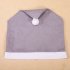 Gray Non Woven Big Hat Chair Cover for Home New Year Party Christmas Decoration