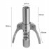 Grease Gun Coupler Quick Release Lock Dual Handle Grease Gun Tip 10000 Psi High Pressure 1 8  NPT Fittings 2 handle