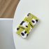 Green Background Puppy Pattern Phone Case Precise Cutting Hole Positions Protective Cover
