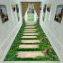 Green Rectangle Plant Printing Non Slip Mat for Bedroom Living Room Table Kitchen Corridor 12 80cm