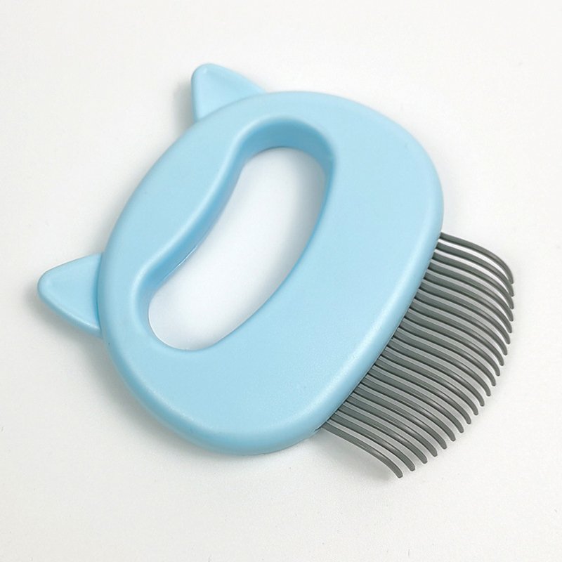 Grooming Brush Massage Comb for Dog Cat Floating Hair Removing Cleaning Tool L_blue