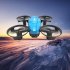 Gt1 Mini Drone 360 Degrees Rotation Rolling 2 4g Rc Quadcopter Airplane Toys Sky Blue 2 Batteries