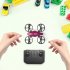 Gt1 Mini Drone 360 Degrees Rotation Rolling 2 4g Rc Quadcopter Airplane Toys Rose Red 2 Batteries