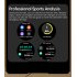 Gt100 Smart Watch 1 43 Inch HD Screen Sports Fitness Bracelet with Tws Wireless Bluetooth Headset Dark Gray