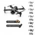 Gt2 Mini Drone 4k Dual Camera 2 4g Drone Fpv Air Pressure Fixed Height RC Foldable Quadcopter Toys Black 3 Batteries
