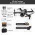Gt2 Mini Drone 4k Dual Camera 2 4g Drone Fpv Air Pressure Fixed Height RC Foldable Quadcopter Toys Black 3 Batteries