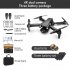 Gt2 Mini Drone 4k Dual Camera 2 4g Drone Fpv Air Pressure Fixed Height RC Foldable Quadcopter Toys Black 3 Batteries