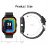 Gt20 Smart Watch 1 69 Inch Full Touch Bluetooth Call Music Watch Health Monitoring Bracelet Pink Silicone Strap