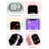 Gt20 Smart Watch 1 69 Inch Full Touch Bluetooth Call Music Watch Health Monitoring Bracelet Pink Steel Strap
