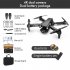 Gt2pro Folding Drone Hd 4k Dual Camera Aerial Photography Quadcopter Remote Control Aircraft Black
