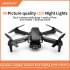 Gt2pro Folding Drone Hd 4k Dual Camera Aerial Photography Quadcopter Long Endurance RC Aircraft Gray 2 Batteries