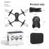 Gt2pro Folding Drone Hd 4k Dual Camera Aerial Photography Quadcopter Long Endurance RC Aircraft Gray 2 Batteries