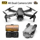 Gt2pro Folding Drone Hd 4k Dual Camera Aerial Photography Quadcopter RC Aircraft