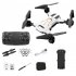 Gt3 Mini Drone 4k HD Dual Camera Optical Flow Position Aerial Photography Fpv RC Foldable Quadcopter White 1 Battery